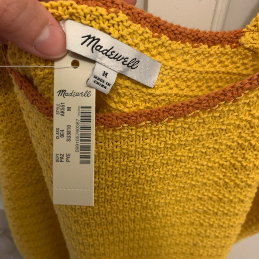 Madewell crocheted ruffle-strapped sweater tank - Picture 6 of 6